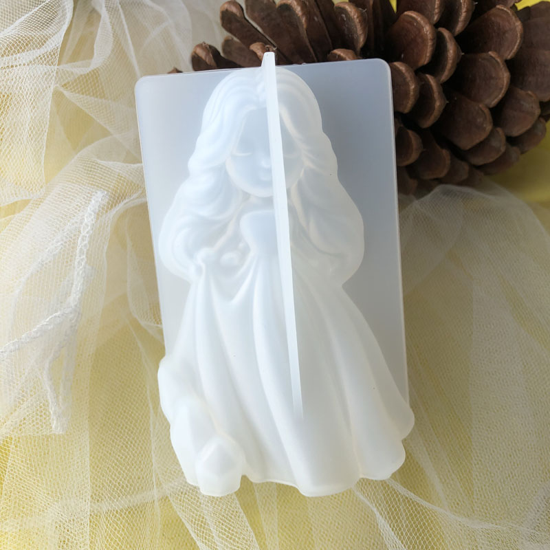 Silicone Mold Ocean - 3D Cute Princess Silicone Candle Mould