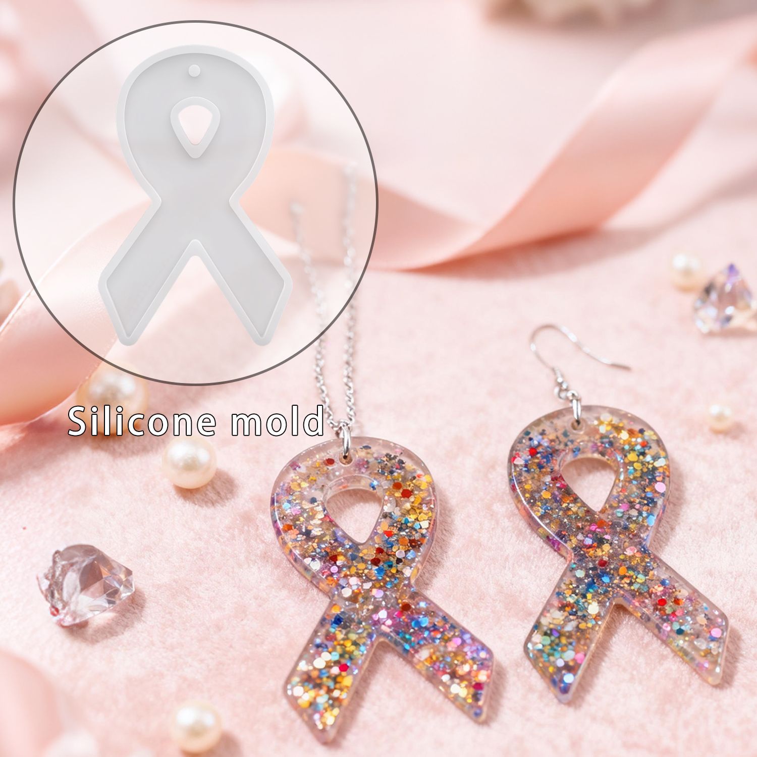 Resin Art Supplies - DIY Ribbon Earring Resin Molds, Earring