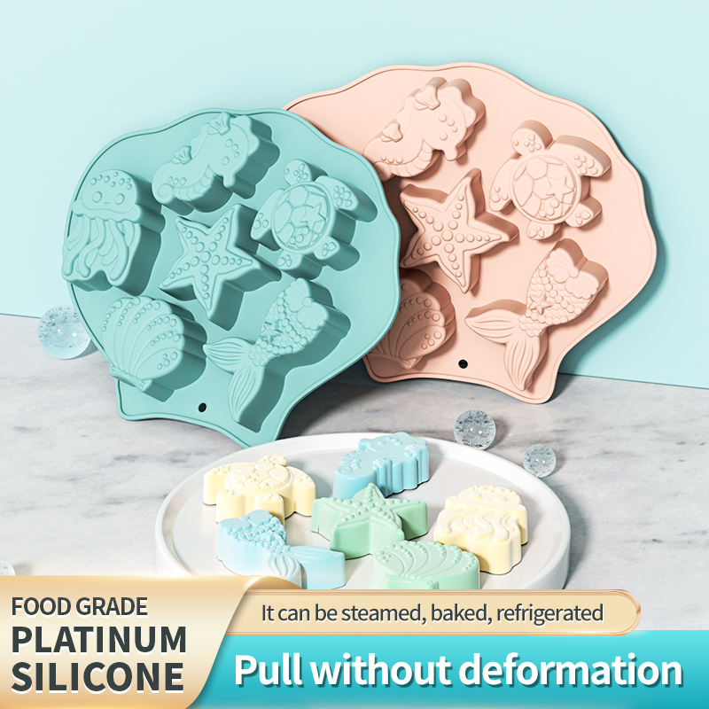 Ocean Fondant Silicone Mold Sh - Silicone Mold Ocean 评论和价格