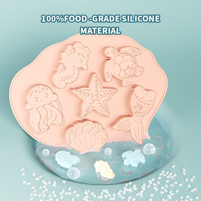 Ocean Fondant Silicone Mold Sh - Silicone Mold Ocean 评论和价格
