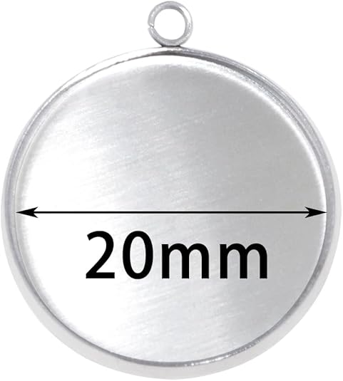20 Pieces Stainless Steel Roun - Resin Art Keychain 评论和价格