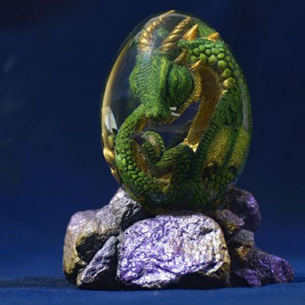 Lava Dragon Egg Statue With St - Resin Art Table Top 评论和价格