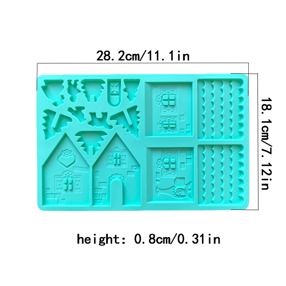 1pc Christmas House Chocolate  - Silicone Mold Ocean 评论和价格