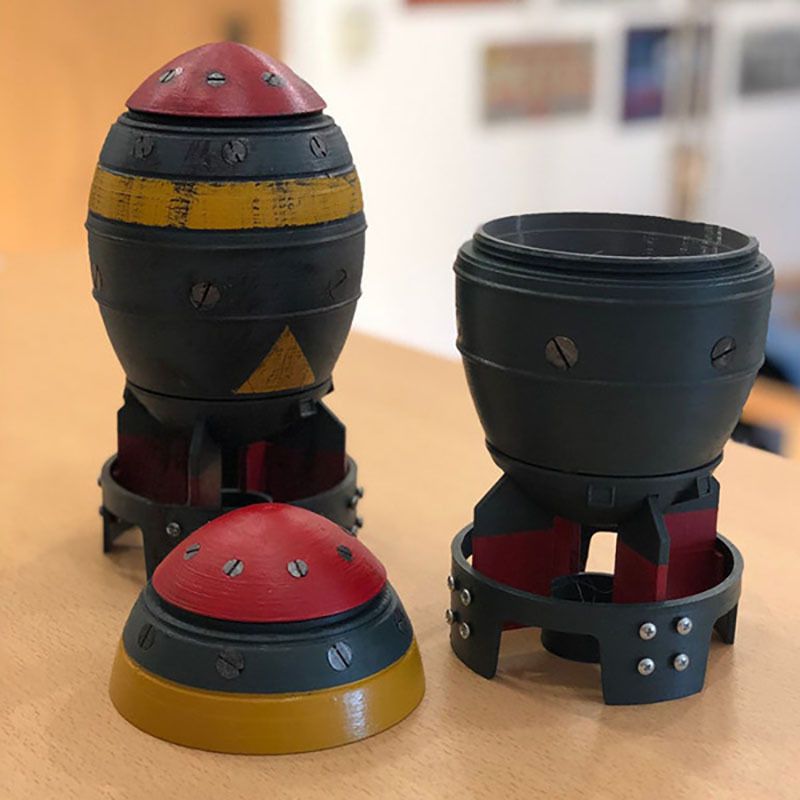 New Mini Nuke Bomb Storage Box - Resin Art Table Top 评论和价格