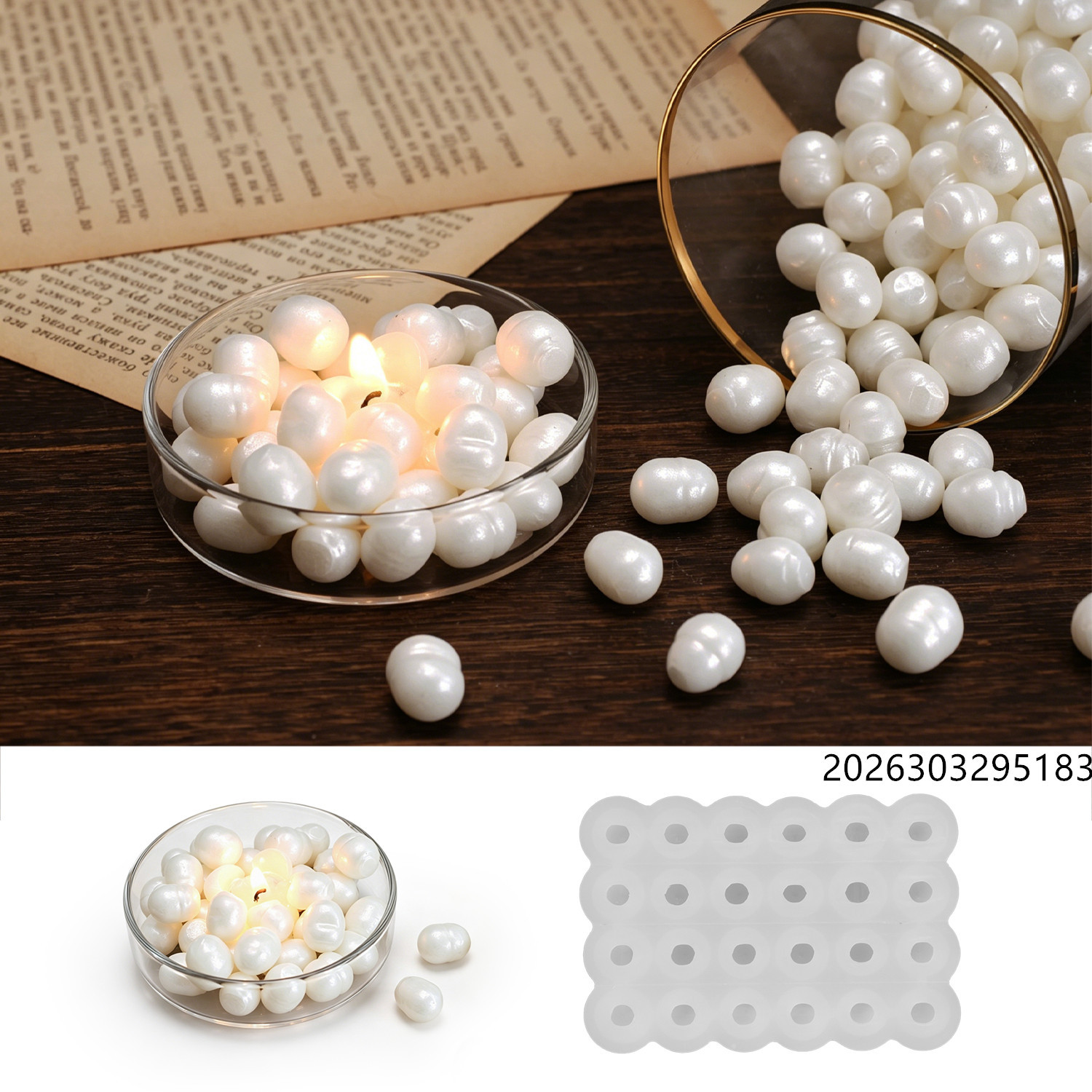 Healing Ocean Pearl Mirror Wax - Silicone Mold Ocean 评论和价格