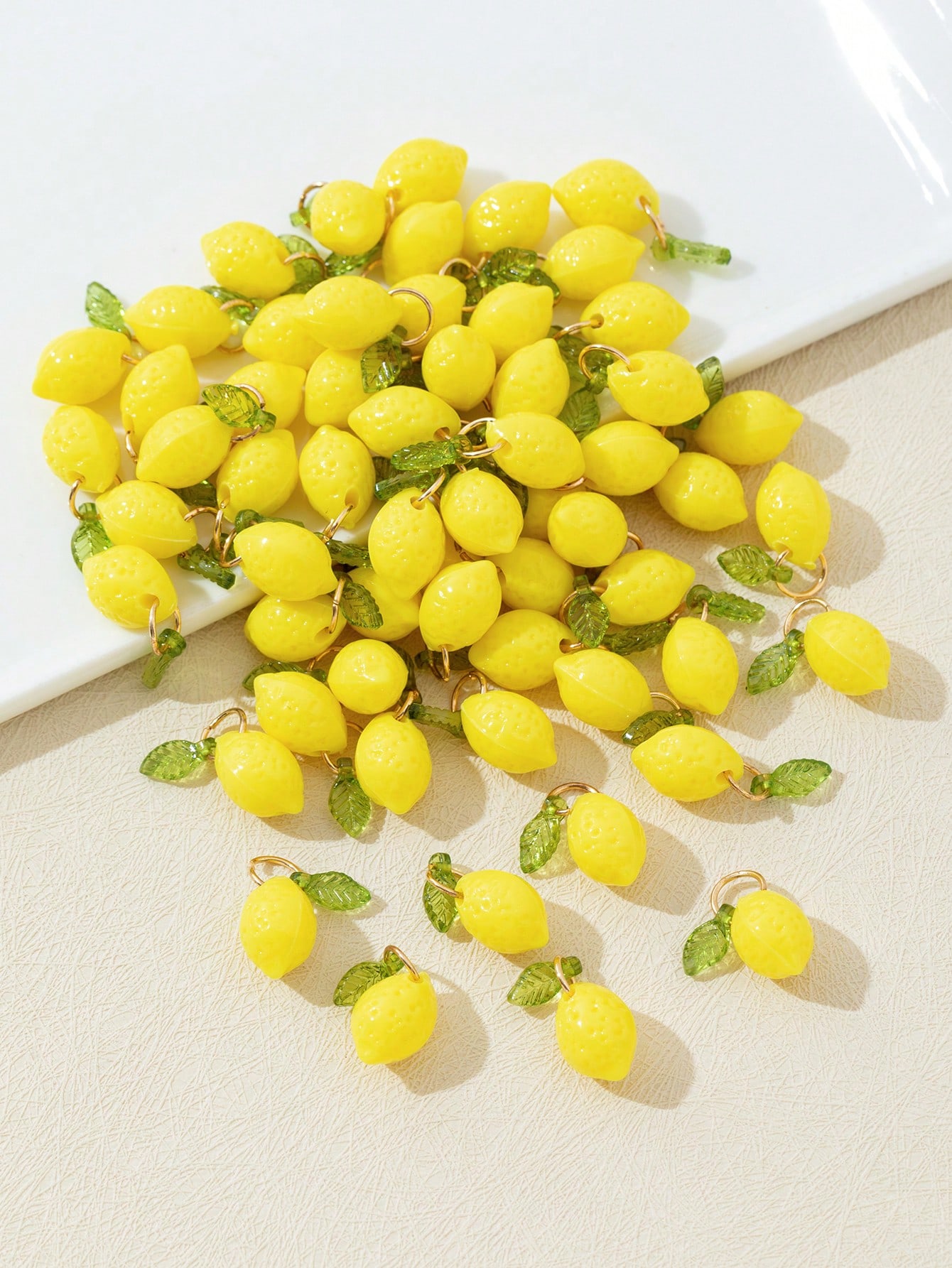 10Pcs 3D Lemon Resin Charms Pe - Resin Art Supplies 评论和价格