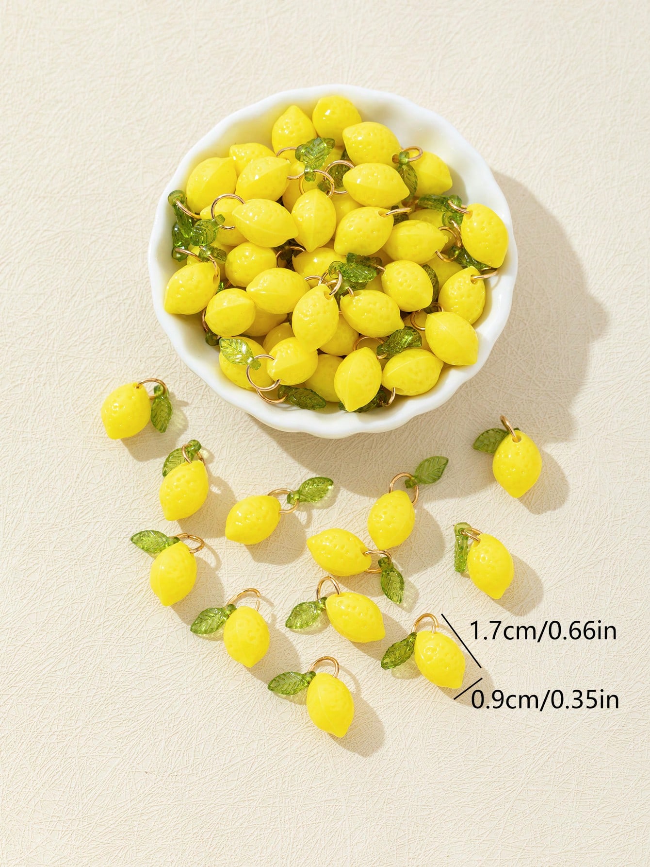 10Pcs 3D Lemon Resin Charms Pe - Resin Art Supplies 评论和价格