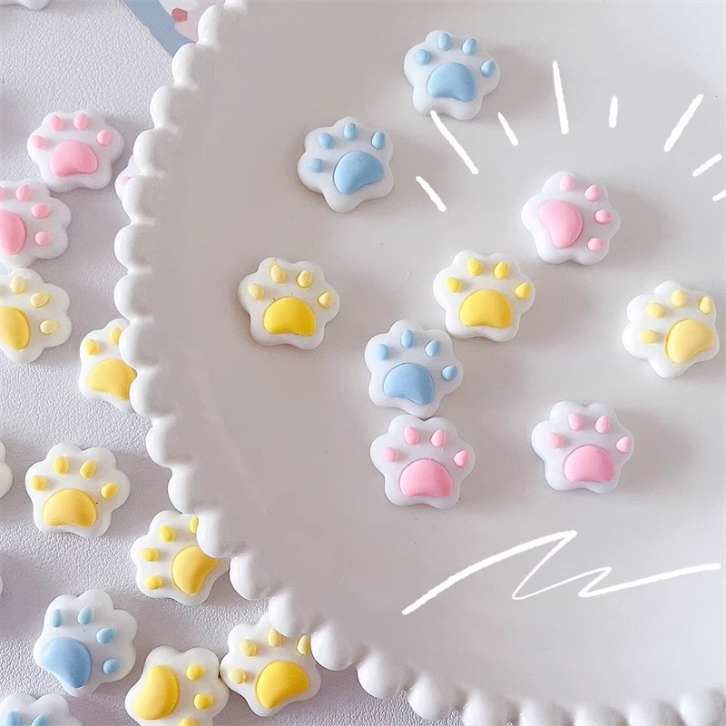 30pc Cute Cat Paw Mini Accesso - Resin Art Use 评论和价格