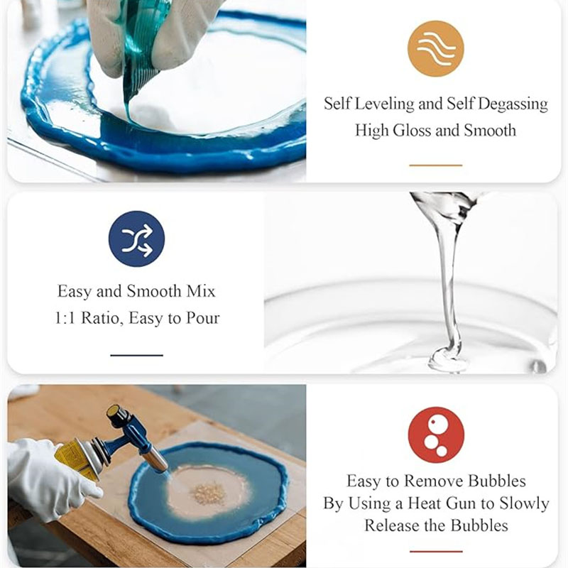 Crystal Clear Epoxy Resin Kit  - Resin Art Table Top 评论和价格
