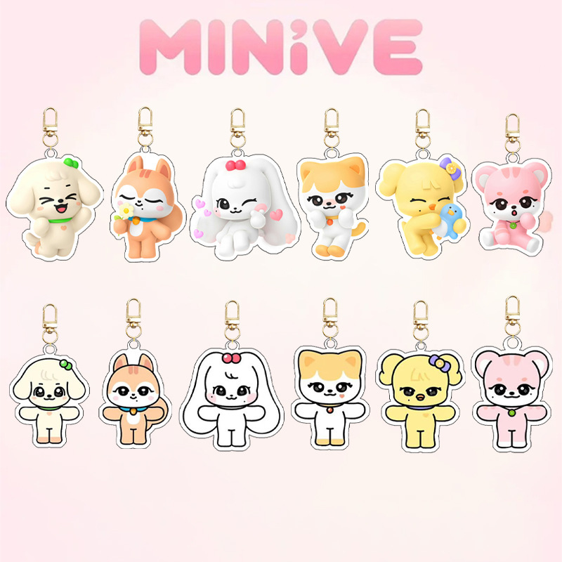 Ive Minivek Kpop Group Idol Ac - Resin Art Keychain 评论和价格
