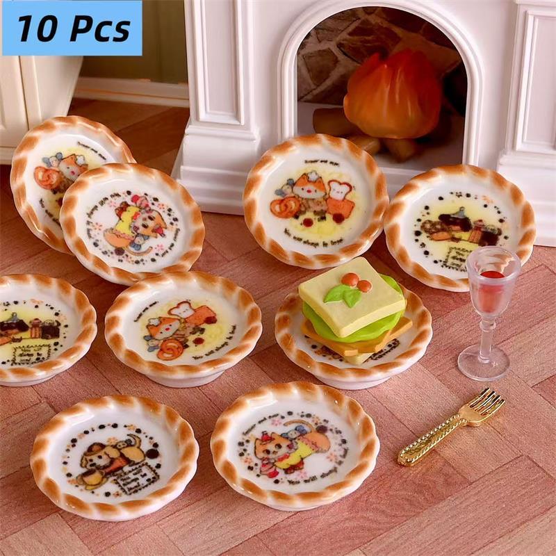 10Pcs/set Dollhouse Miniature  - Resin Art Toys 评论和价格