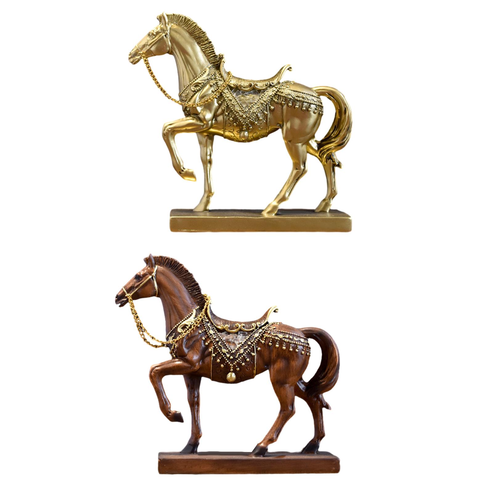 Horse Figurine Horse Statue Ta - Resin Art Table Top 评论和价格