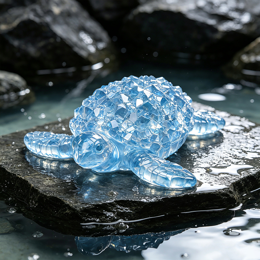 Diamond Cut Healing Sea Turtle - Silicone Mold Ocean 评论和价格
