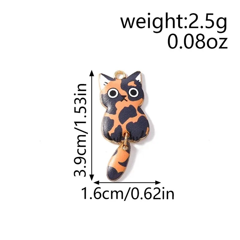 10Pcs 16×39mm Cute Cartoon Cat - Resin Art Supplies 评论和价格
