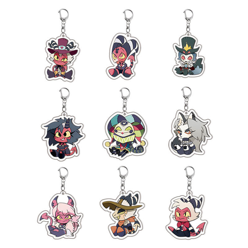 Hazbin Hotel New Acrylic Popul - Resin Art Keychain 评论和价格