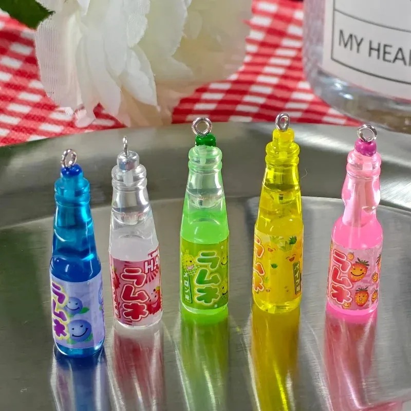 10Pcs Tiny Soda Bottle Resin C - Resin Art Keychain 评论和价格