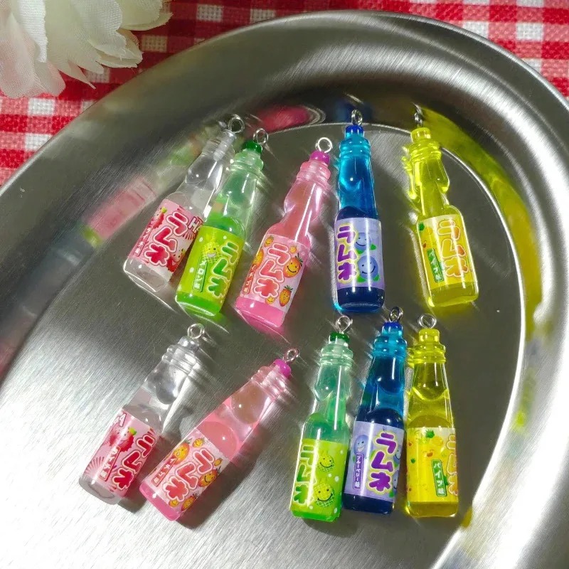 10Pcs Tiny Soda Bottle Resin C - Resin Art Keychain 评论和价格