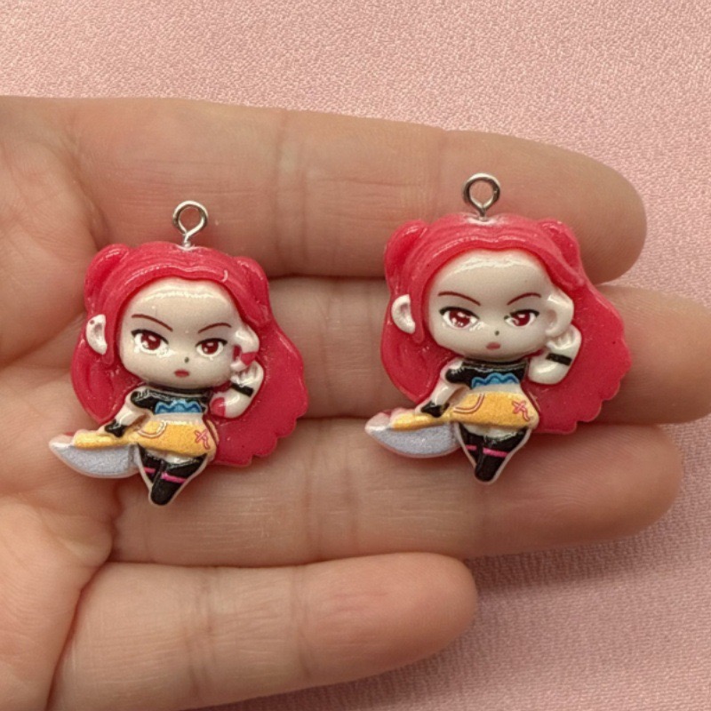 10pcs resin cartoon pendant, D - Resin Art Handmade 评论和价格