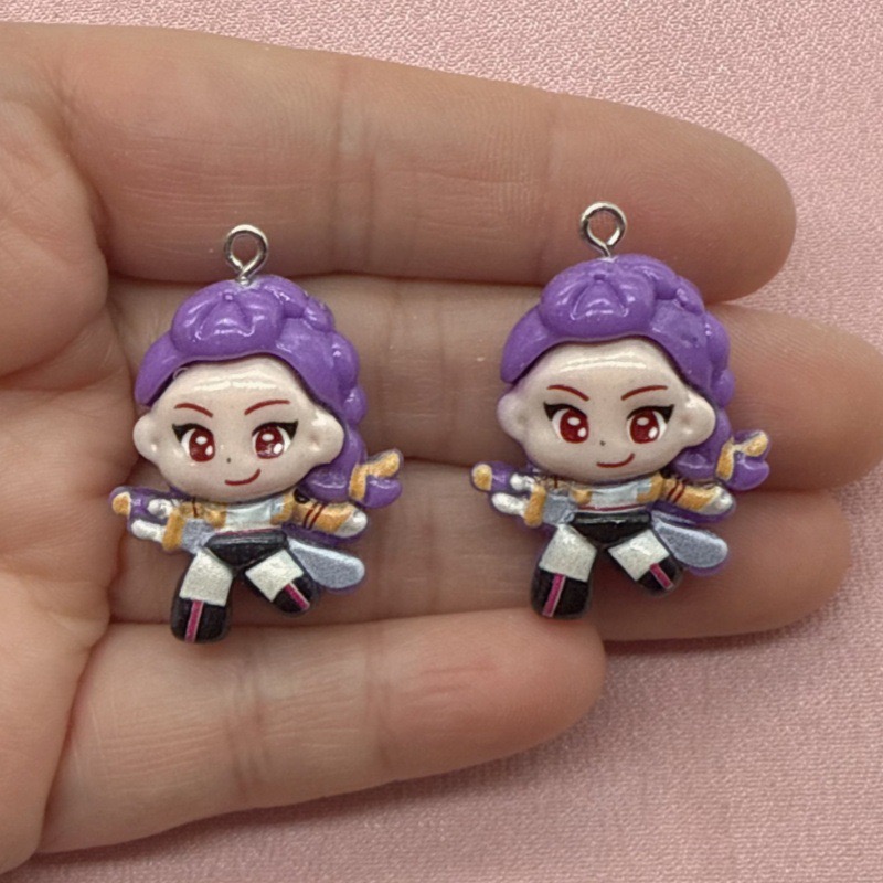 10pcs resin cartoon pendant, D - Resin Art Handmade 评论和价格