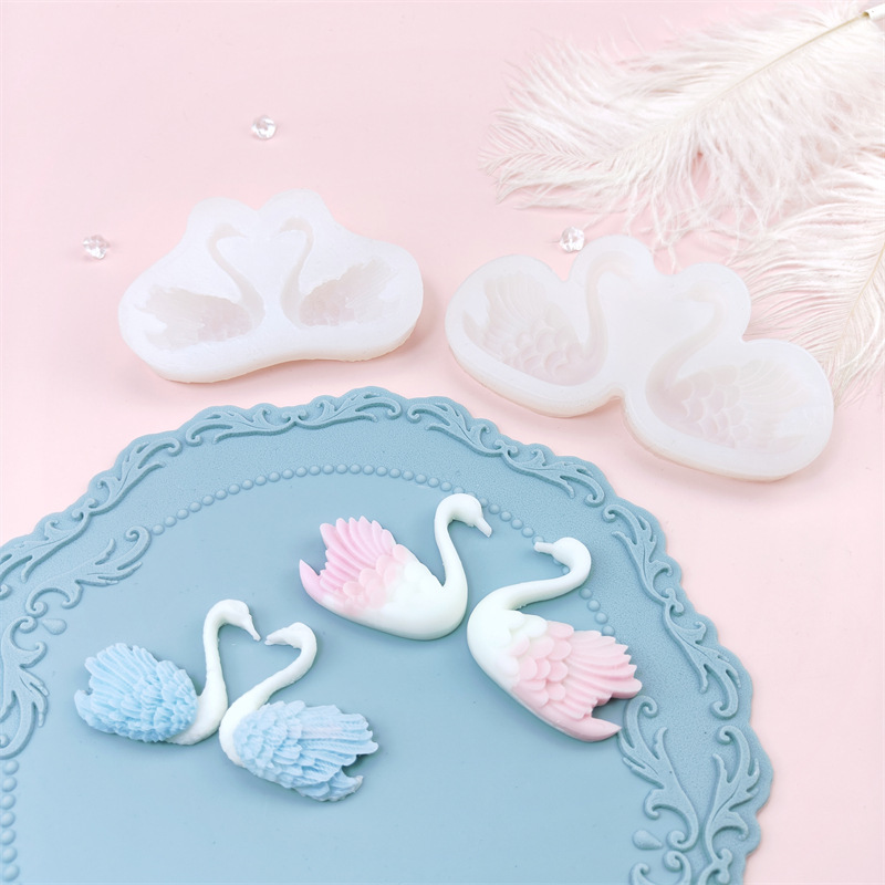 Swan Pair Combination Silicone - Silicone Mold Ocean 评论和价格