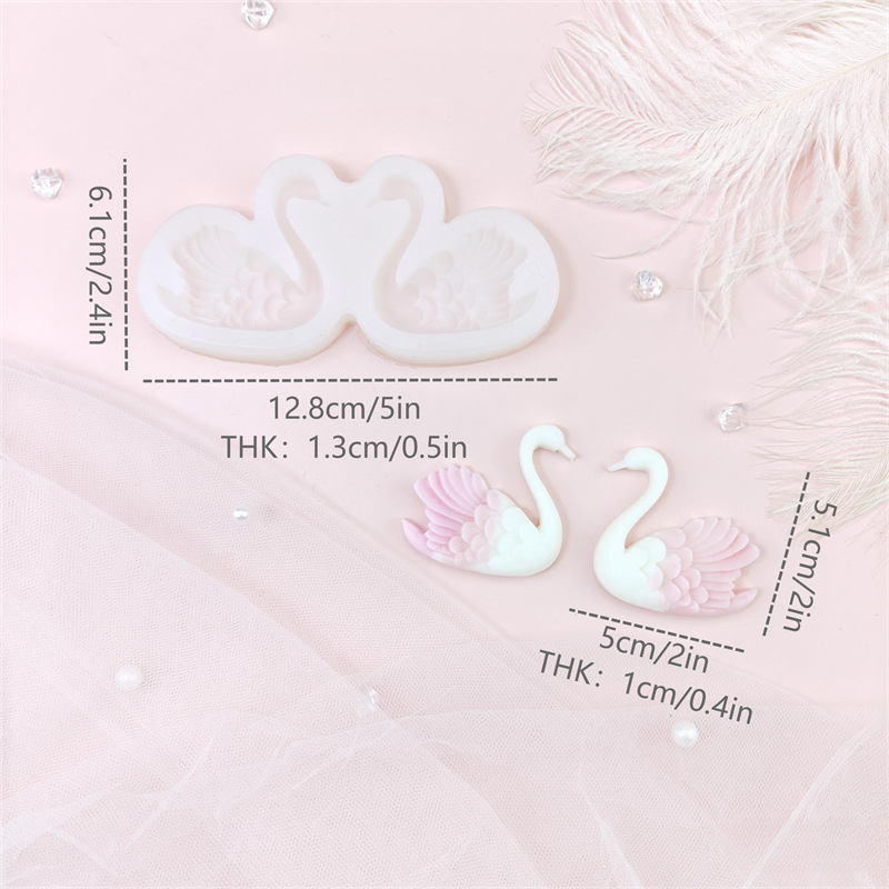 Swan Pair Combination Silicone - Silicone Mold Ocean 评论和价格