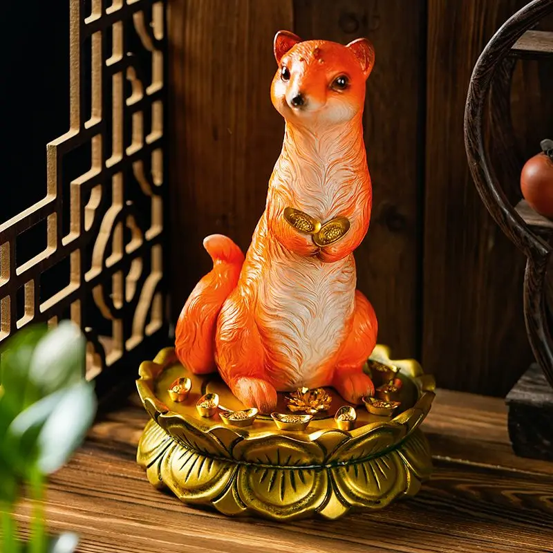 Wong Tai Sin Ornament Weasel S - Resin Art Table Top 评论和价格