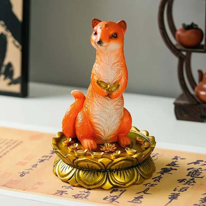 Wong Tai Sin Ornament Weasel S - Resin Art Table Top 评论和价格