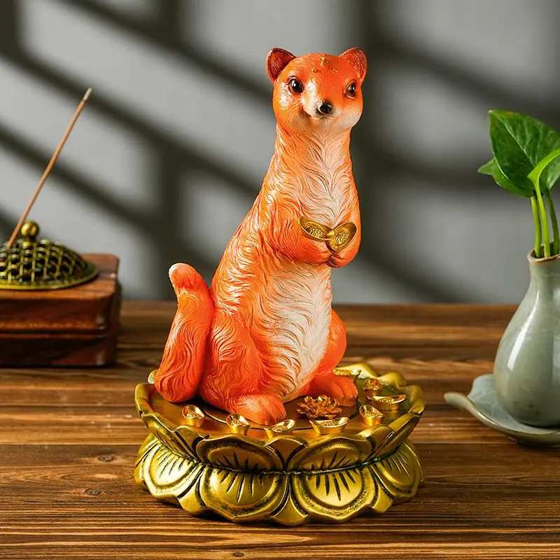 Wong Tai Sin Ornament Weasel S - Resin Art Table Top 评论和价格
