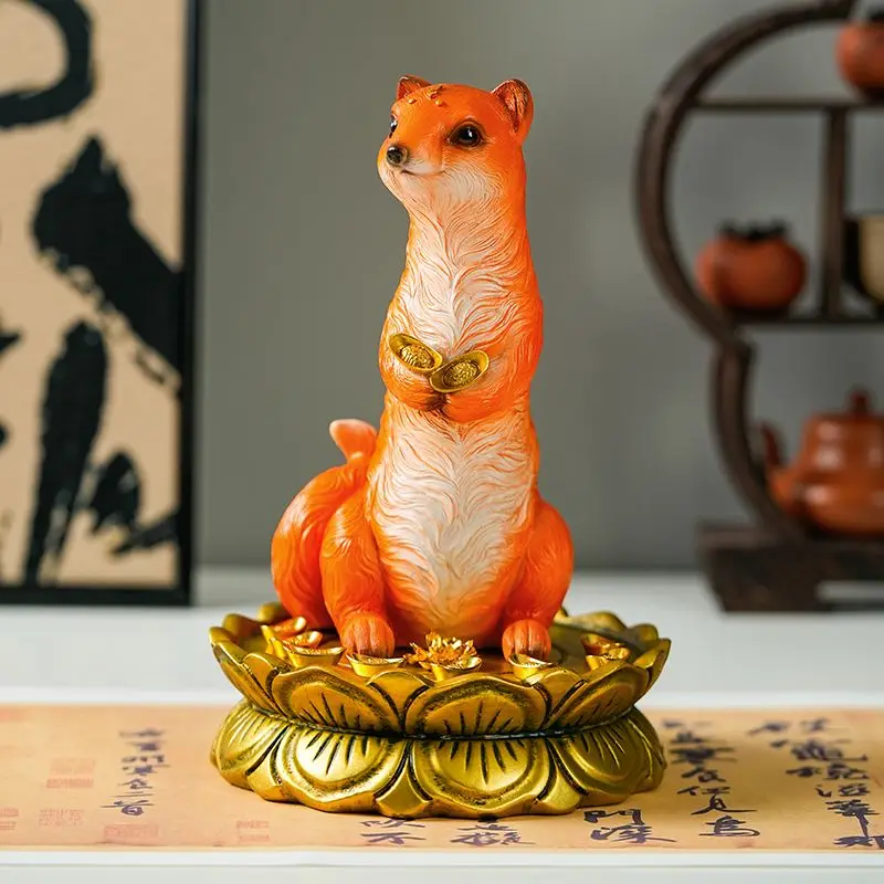 Wong Tai Sin Ornament Weasel S - Resin Art Table Top 评论和价格