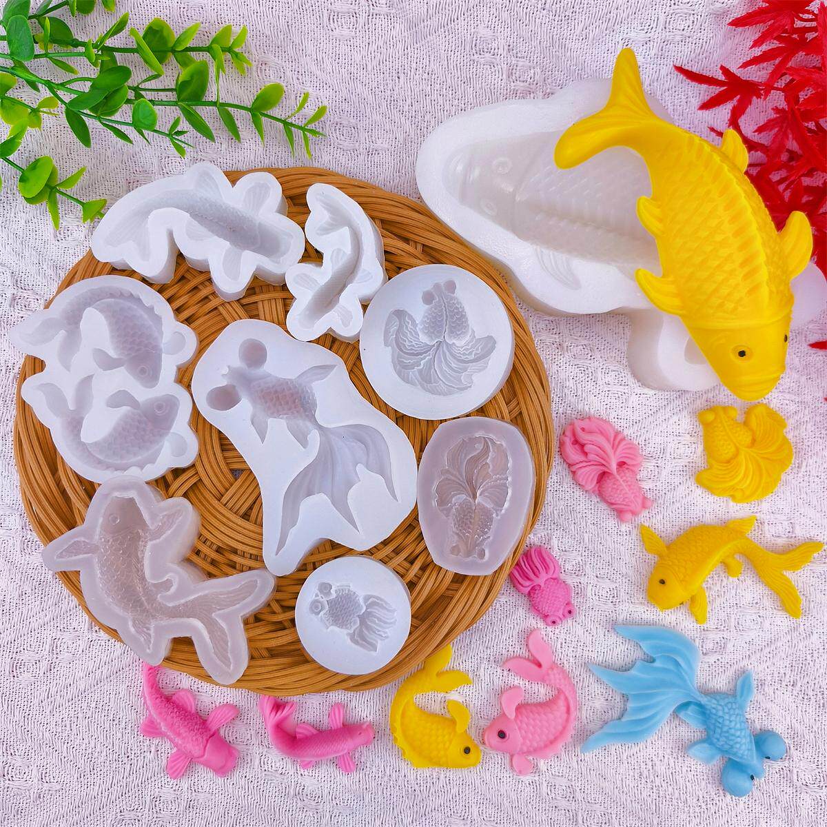 2026 Koi Fish Silicone Resin M - Silicone Mold Ocean 评论和价格