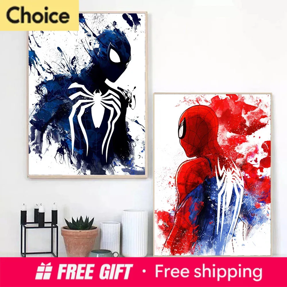 Marvel Movie Watercolor Spider - Resin Art Wall 评论和价格