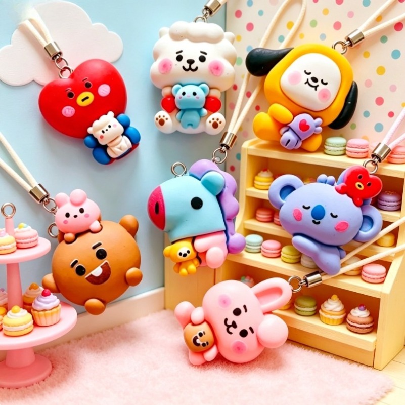 7pcs BT21 Resin Cartoon Charm  - Resin Art Supplies 评论和价格