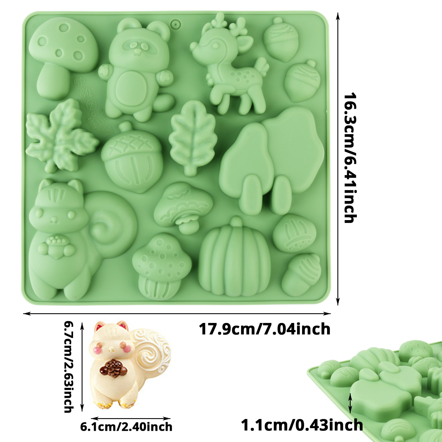 1 Silicone Cake Mold in the Sh - Resin Art Supplies 评论和价格