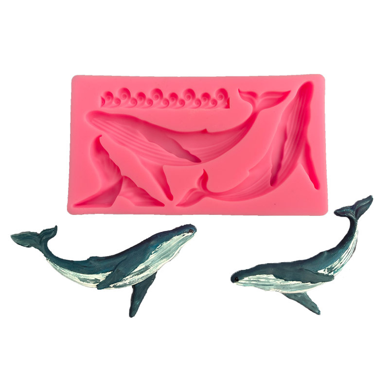 DIY Whale Silicone Mold Ocean  - Silicone Mold Ocean 评论和价格