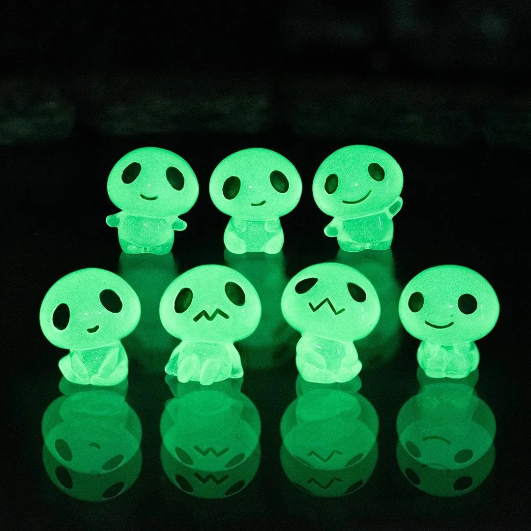 7Pcs Glow In The Dark Alien Re - Resin Art Keychain 评论和价格