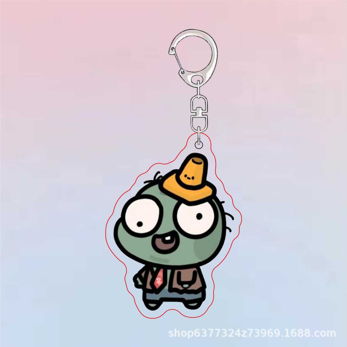 Plants Vs Zombies Acrylic Cute - Resin Art Keychain 评论和价格