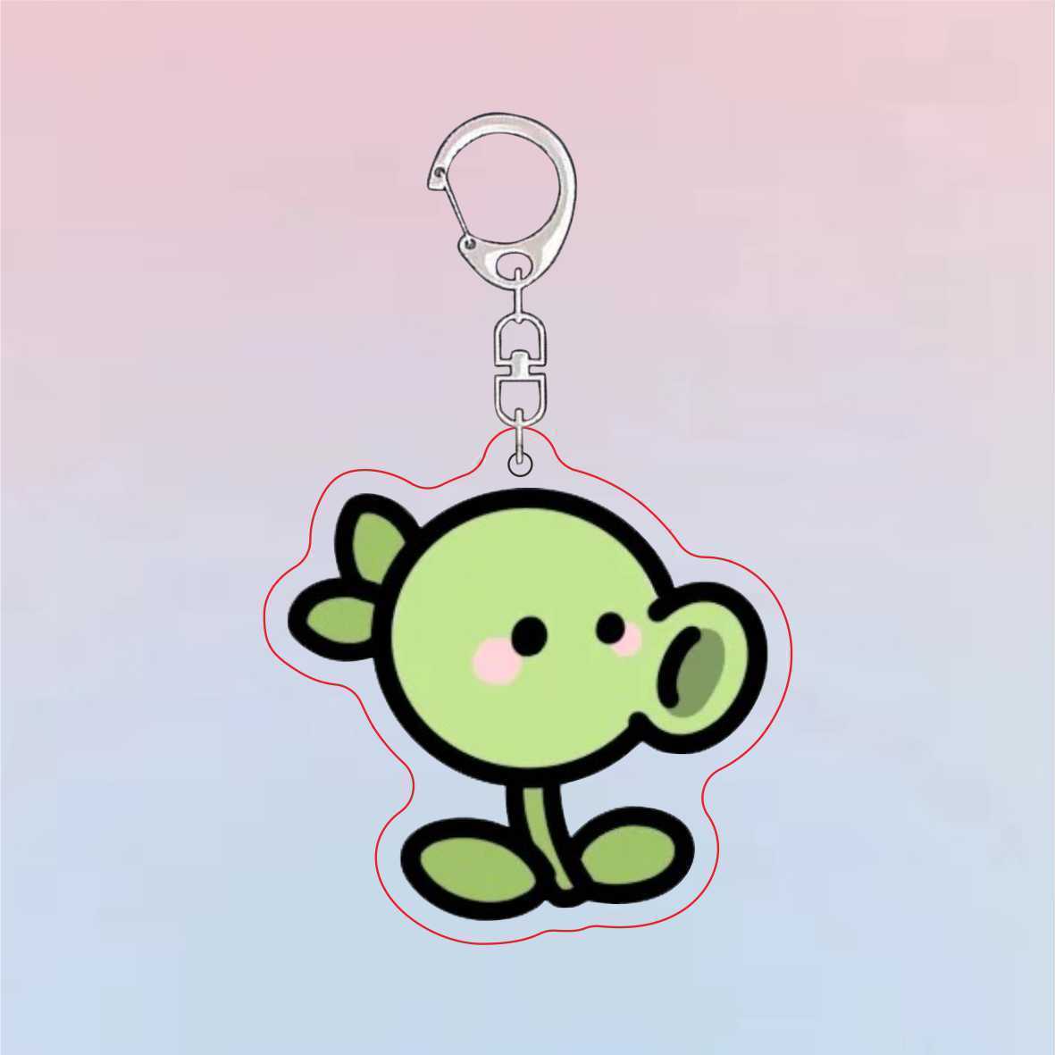 Plants Vs Zombies Acrylic Cute - Resin Art Keychain 评论和价格