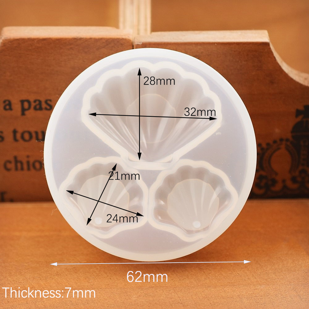 Shell Beads Pendant Silicone M - Silicone Mold Ocean 评论和价格