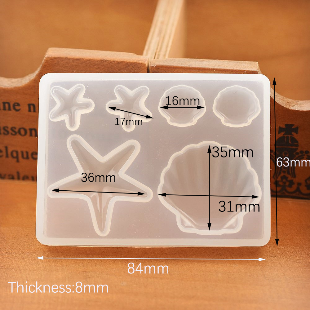 Shell Beads Pendant Silicone M - Silicone Mold Ocean 评论和价格