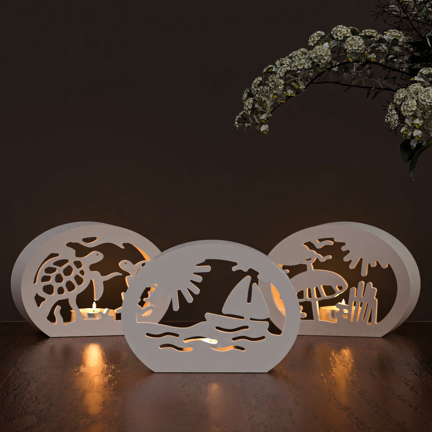 DIY Elliptical Ocean Hollow Ca - Silicone Mold Ocean 评论和价格