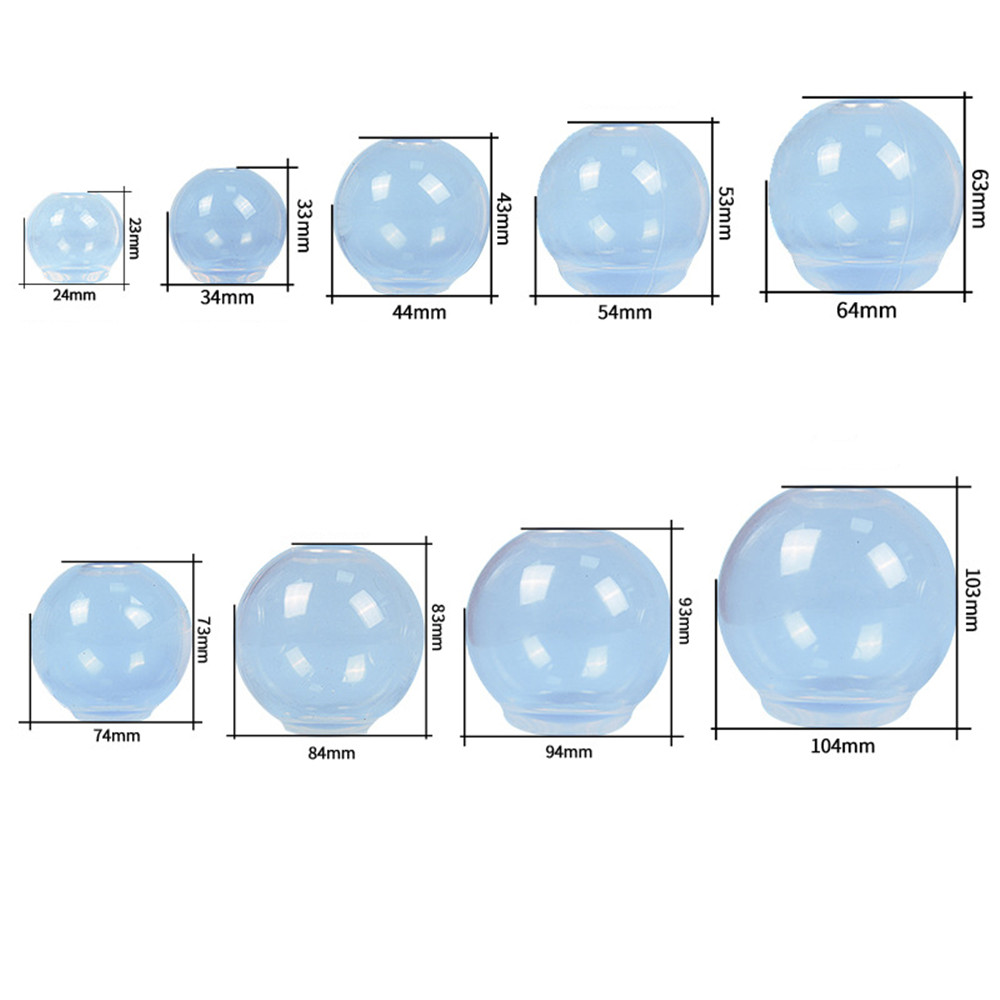20-100mm 3D Transparent Ball S - Silicone Mold Ocean 评论和价格