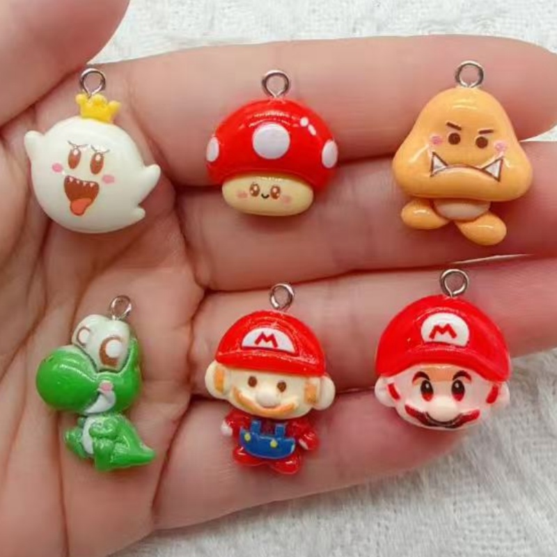 10pcs resin cartoon pendant, D - Resin Art Handmade 评论和价格
