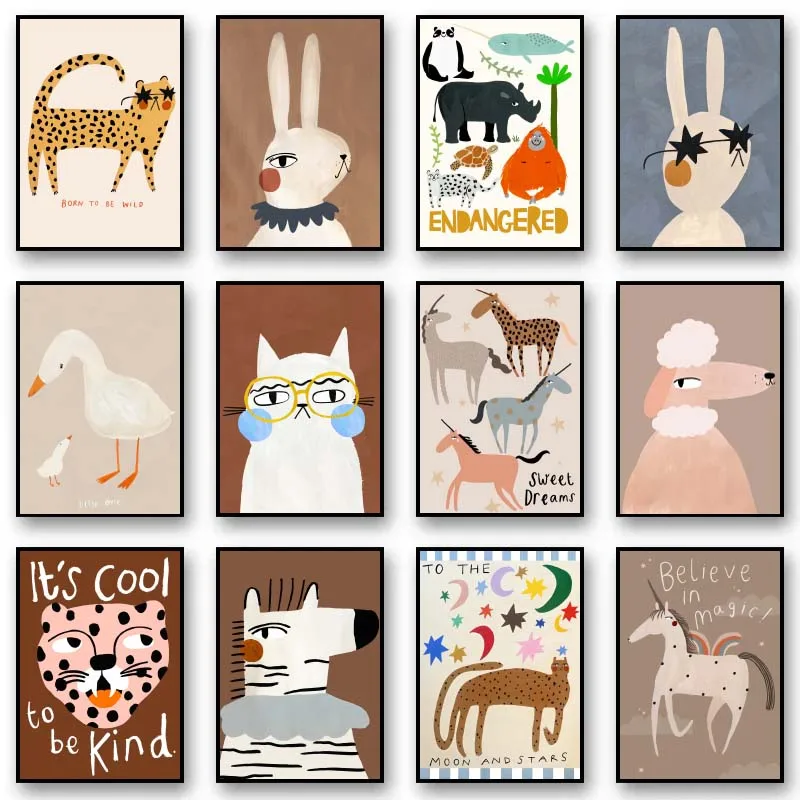 Funny Cute Animal Rabbit horse - Resin Art Wall 评论和价格
