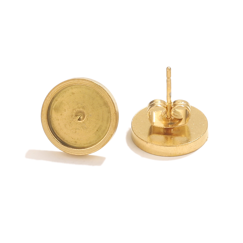 10pcs Stainless Steel Gold Ear - Resin Art Handmade 评论和价格